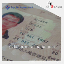 3d Hologram warranty lamination film for certificate paper sample